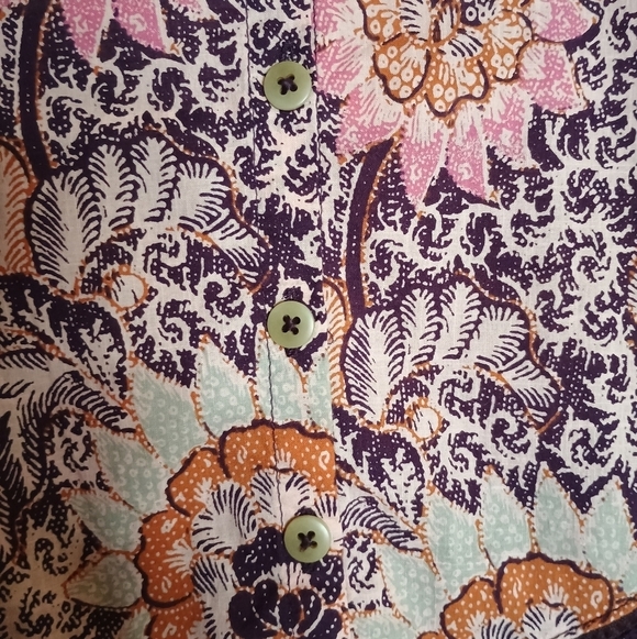 Madewell Yoked Puff Sleeves Top In Ball Bloom - Picture 9 of 10